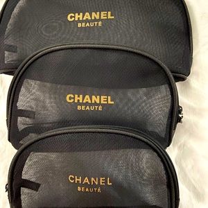 Authentic Chanel cosmetic bags